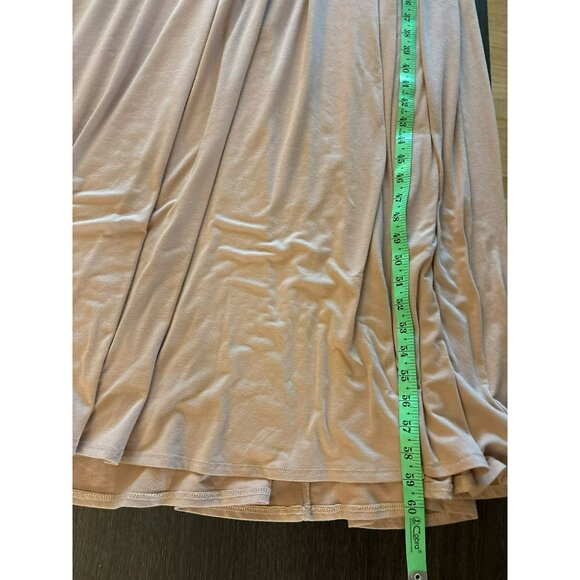 Torrid Lace Yoke Blush Pink Stretch Polyester Blend Maxi Dress Size 2X - Picture 7 of 7